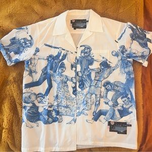 Prada the important ones button up shirt. Worn, recently dry cleaned and crisp